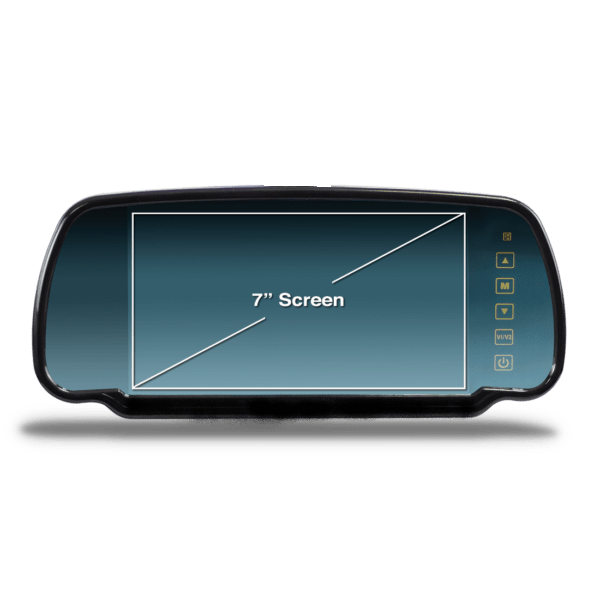7 Inch Clip On Mirror Monitor - Reverse Camera Nottingham - reverse camera Derby - Reverse Camera Leicester - Reverse cameras Nottingham - Reverse cameras Derby - Reverse cameras Leicester