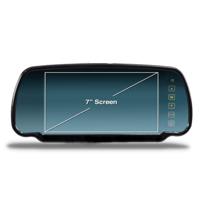 7 Inch Clip On Mirror Monitor - Reverse Camera Nottingham - reverse camera Derby - Reverse Camera Leicester - Reverse cameras Nottingham - Reverse cameras Derby - Reverse cameras Leicester