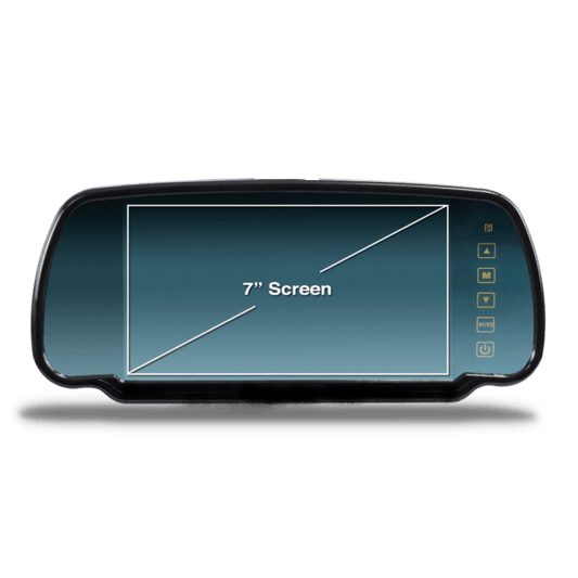 7 Inch Clip On Mirror Monitor - Reverse Camera Nottingham - reverse camera Derby - Reverse Camera Leicester - Reverse cameras Nottingham - Reverse cameras Derby - Reverse cameras Leicester